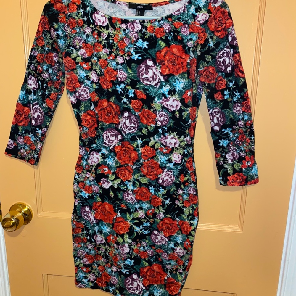 Bodycon floral dress